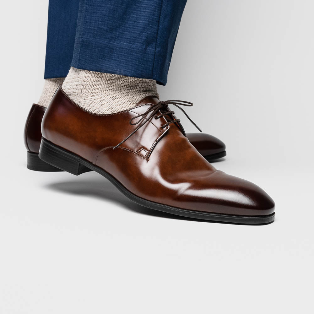 Santoni Induct O1 Derby Shoes Brown