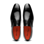 Santoni Induct O1-01 Calfskin Derby Black