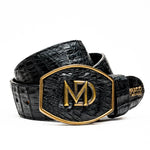 Marco Di Milano Iowa Caiman Crocodile Belt Black