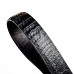 Marco Di Milano Iowa Caiman Crocodile Belt Black