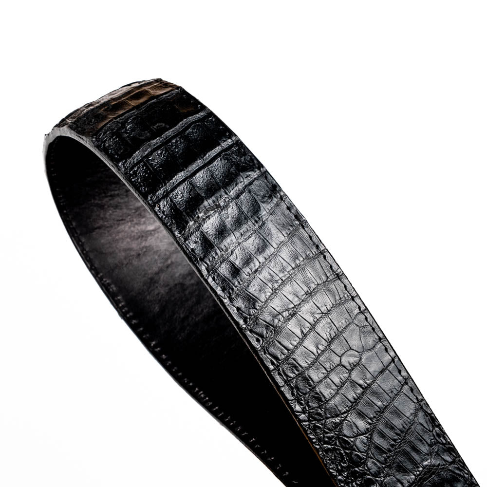 Marco Di Milano Iowa Caiman Crocodile Belt Black