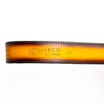 Marco Di Milano Iowa Caiman Crocodile Belt Mustard / Brown