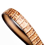 Marco Di Milano Iowa Caiman Crocodile Belt Stone Orix