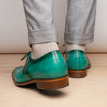 Belvedere Italo Genuine Eel Shoes Antique Mint (D05)