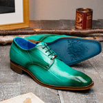 Belvedere Italo Genuine Eel Shoes Antique Mint (D05)