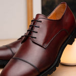 Zelli James Cap Toe Shoes Burgundy (25-865-BRG)