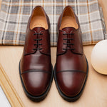 Zelli James Cap Toe Shoes Burgundy (25-865-BRG)