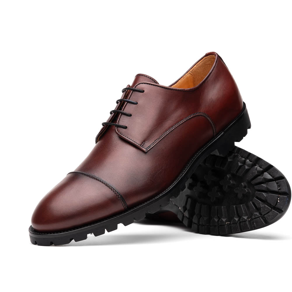 Zelli James Cap Toe Shoes Burgundy (25-865-BRG)