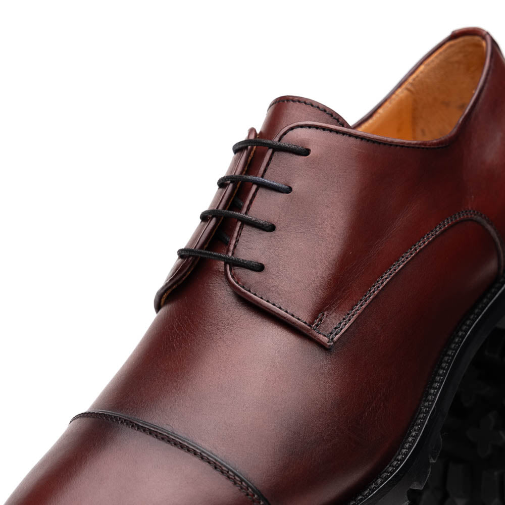 Zelli James Cap Toe Shoes Burgundy (25-865-BRG)