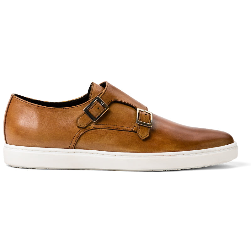 G. Brown Jaxon Double Monk Strap Sneaker Almond