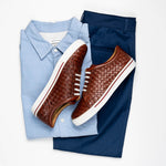 Robert Zur Jesse Tie Sneaker Dark Luggage