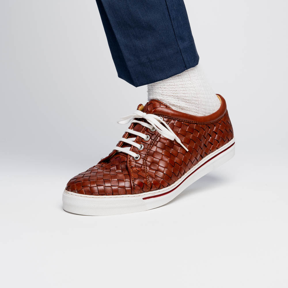 Robert Zur Jesse Tie Sneaker Dark Luggage
