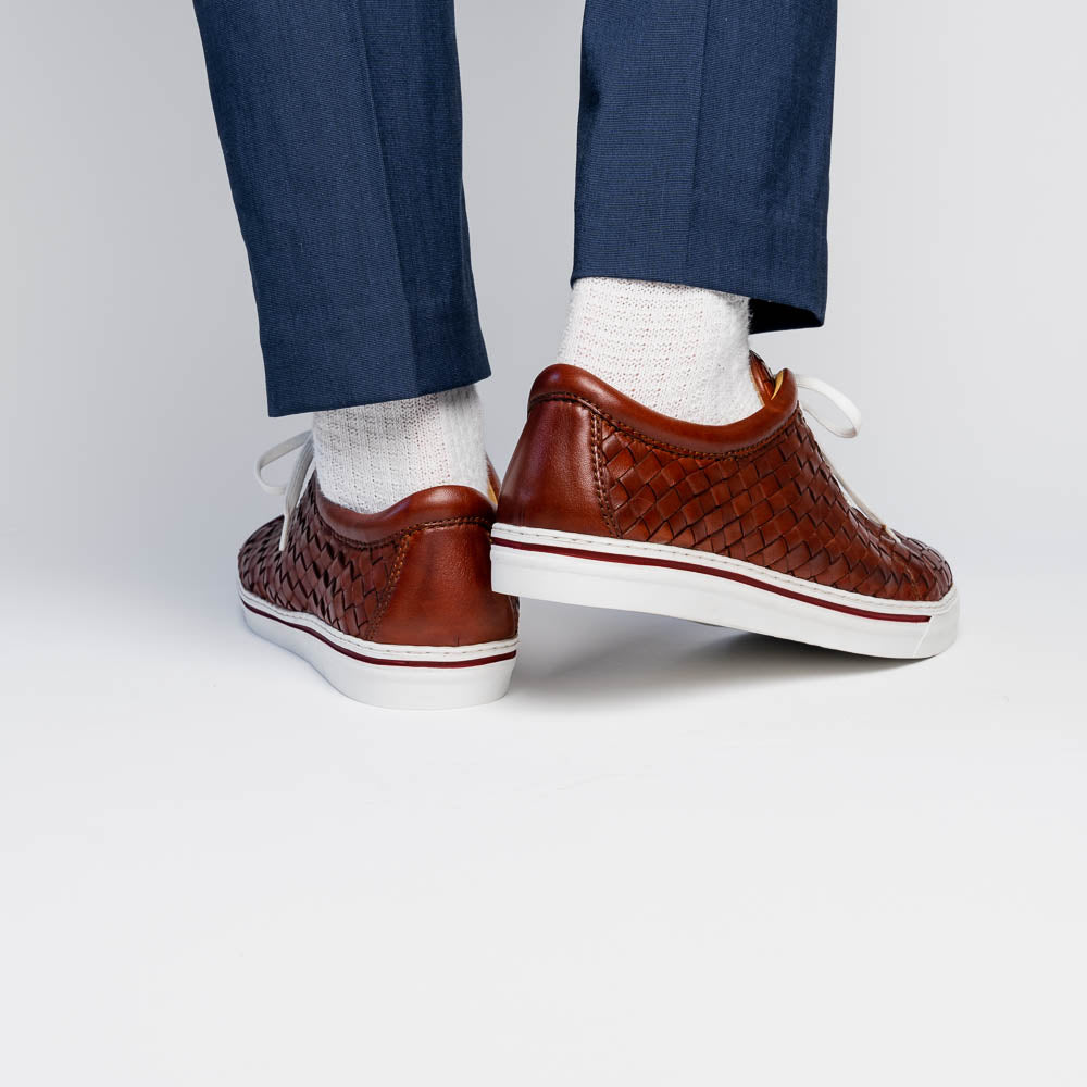 Robert Zur Jesse Tie Sneaker Dark Luggage