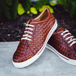 Robert Zur Jesse Tie Sneaker Dark Luggage
