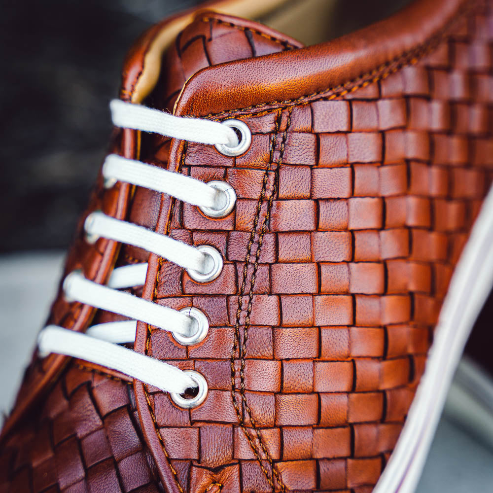 Robert Zur Jesse Tie Sneaker Dark Luggage
