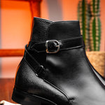 Zelli Jodphur Italian Calfskin Boot Black (46-600-BLK)