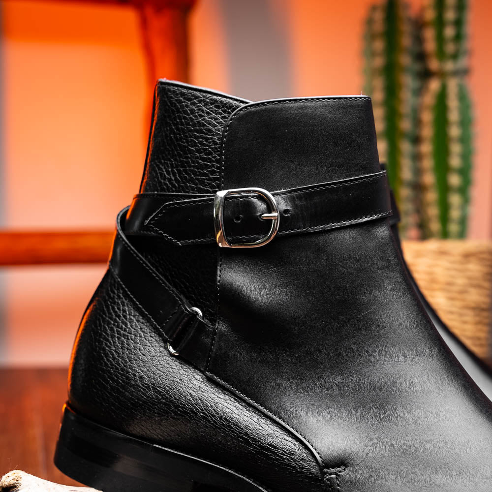Zelli Jodphur Italian Calfskin Boot Black (46-600-BLK)