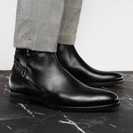 Zelli Jodphur Italian Calfskin Boot Black (46-600-BLK)