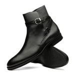 Zelli Jodphur Italian Calfskin Boot Black (46-600-BLK)