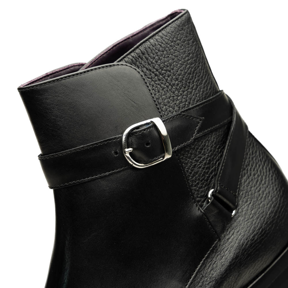 Zelli Jodphur Italian Calfskin Boot Black (46-600-BLK)