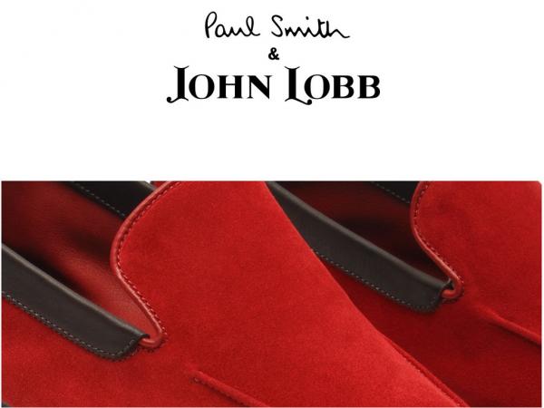 John Lobb Lucca Suede Loafers Cherry Red