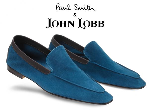 John Lobb Lucca Suede Loafers Sea Blue