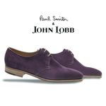 John Lobb Willoughy Suede Derby Shoes Purple