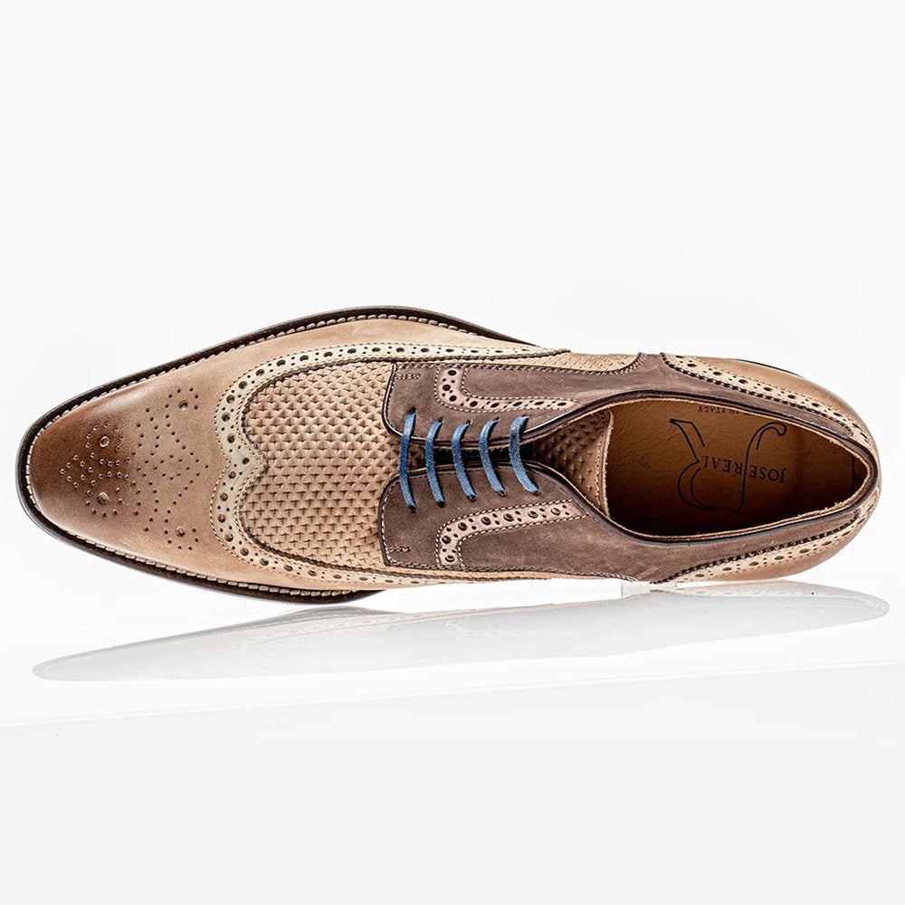 Jose Real Amberes Lace Up Sport Derby Nubuck Nuts Faggio