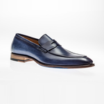 Jose Real Amberes Penny Loafers Deep Blue
