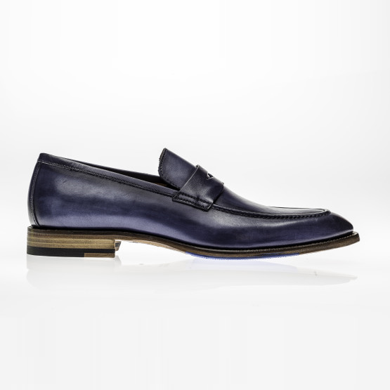 Jose Real Amberes Penny Loafers Deep Blue