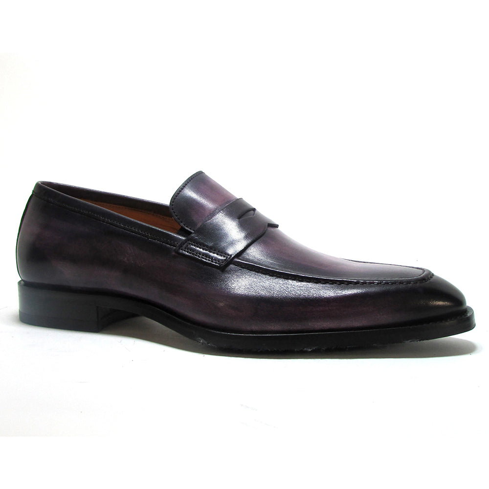 Jose Real Amberes Penny Loafers Melanzana