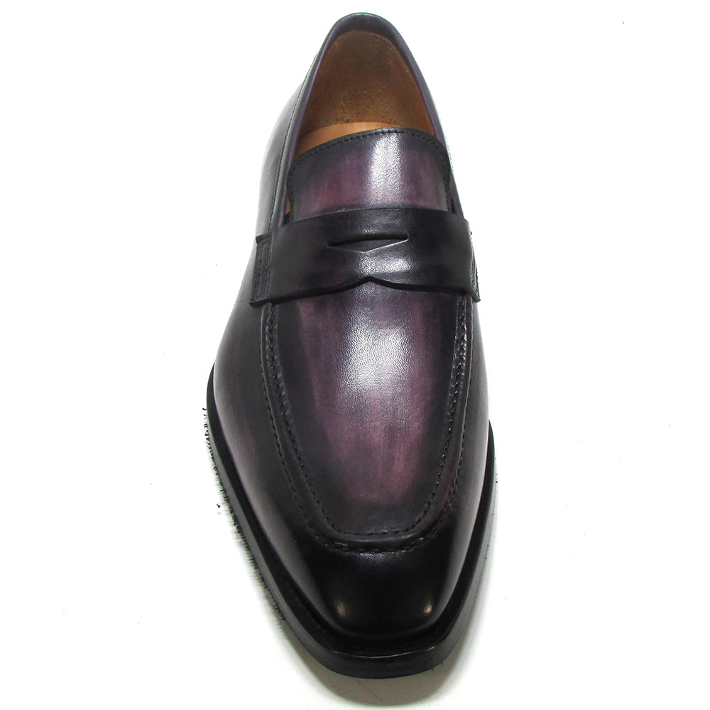 Jose Real Amberes Penny Loafers Melanzana