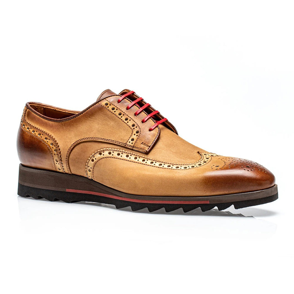 Jose Real Amberes Sport Wingtip Oxford Nabuk Cuoio
