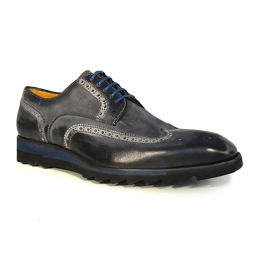 Jose Real Amberes Wingtip Derby Grey