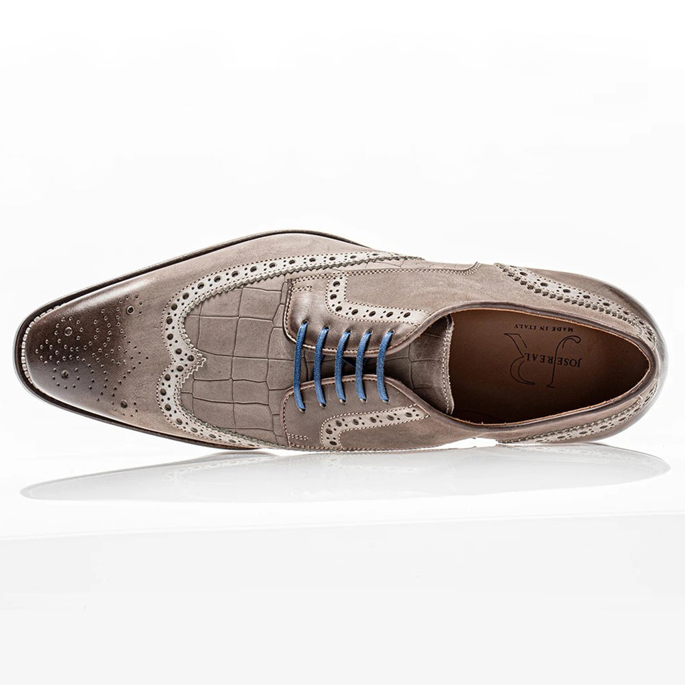 Jose Real Amberes Wingtip Sport Derby Corteccia