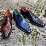 Jose Real Basoto Wholecut Oxfords Deep Blue