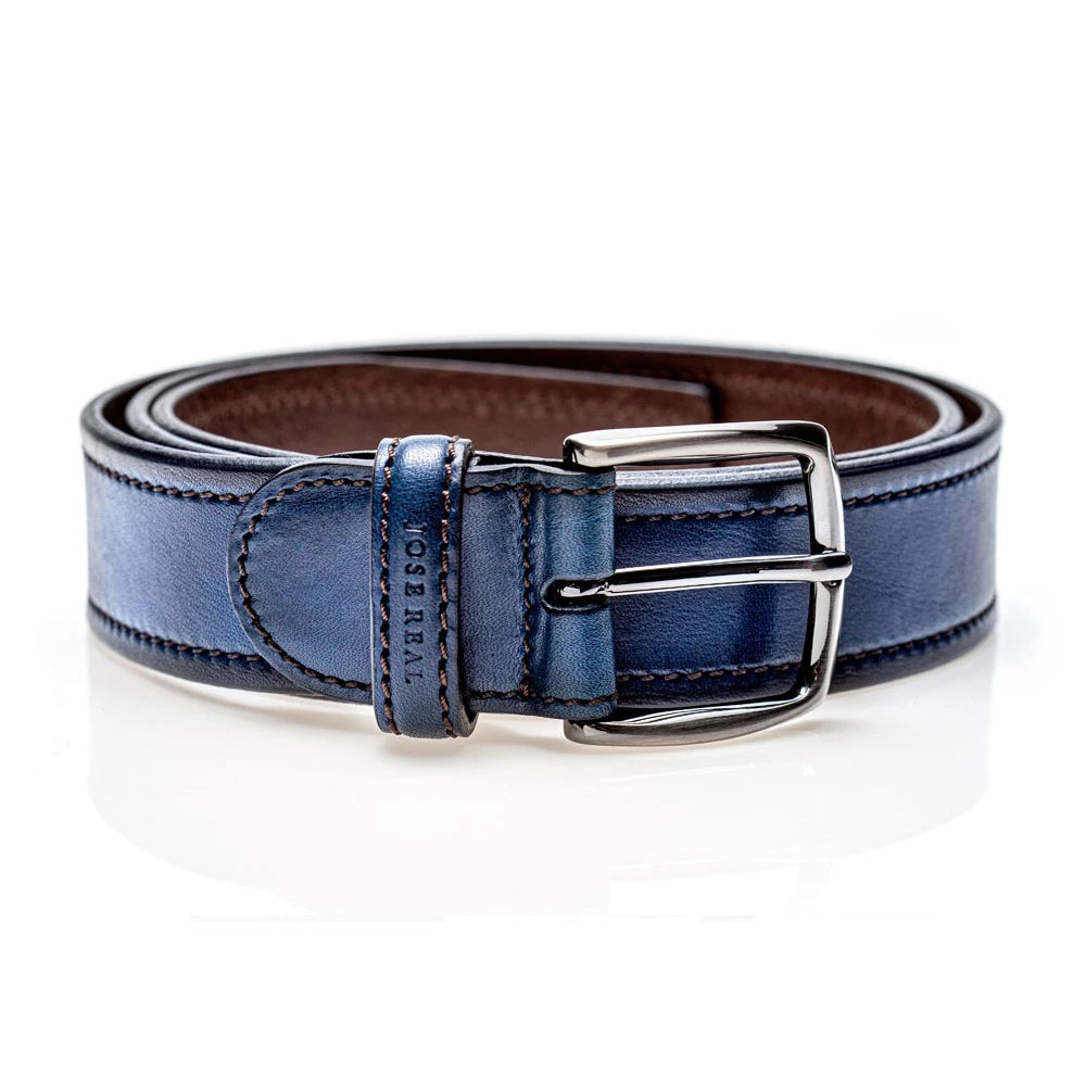 Jose Real Belt Indigo Blue
