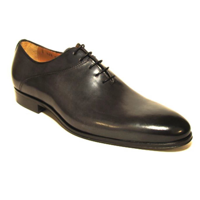 Jose Real Berlina Hand Antiqued Plain Toe Oxfords Black