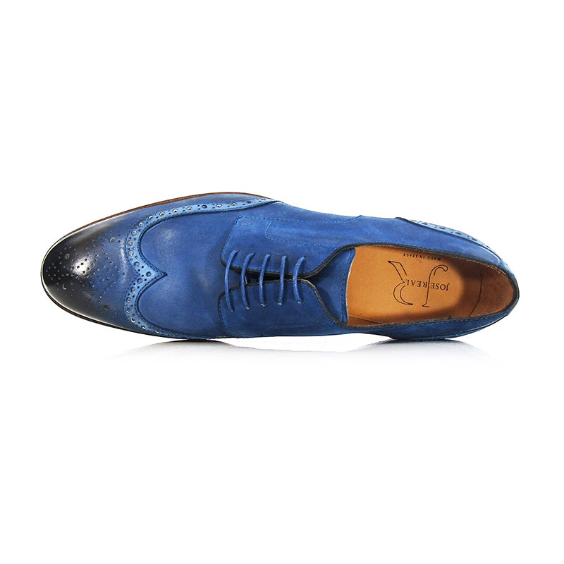 Jose Real Bonari Nubuck Pavone Blue