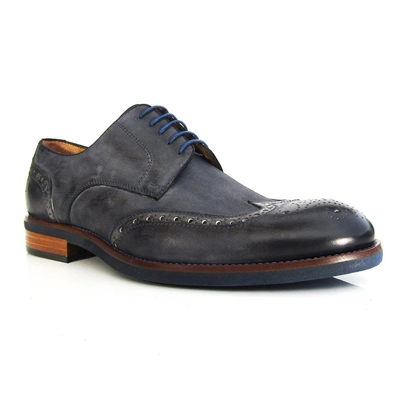 Jose Real Bonari Nubuck Wingtip Antracite / Grey