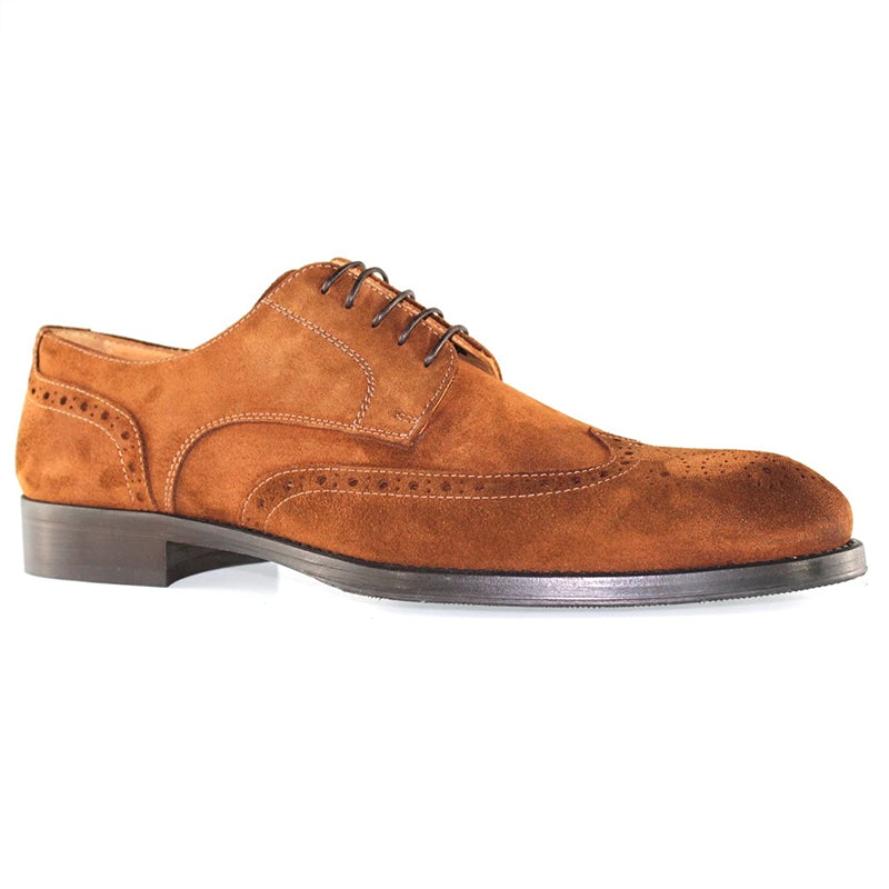Jose Real Bonari Wingtip Velour Whisky Brown