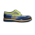 Jose Real Forte Pavone Velour Cemento Shoes Blue / Grey