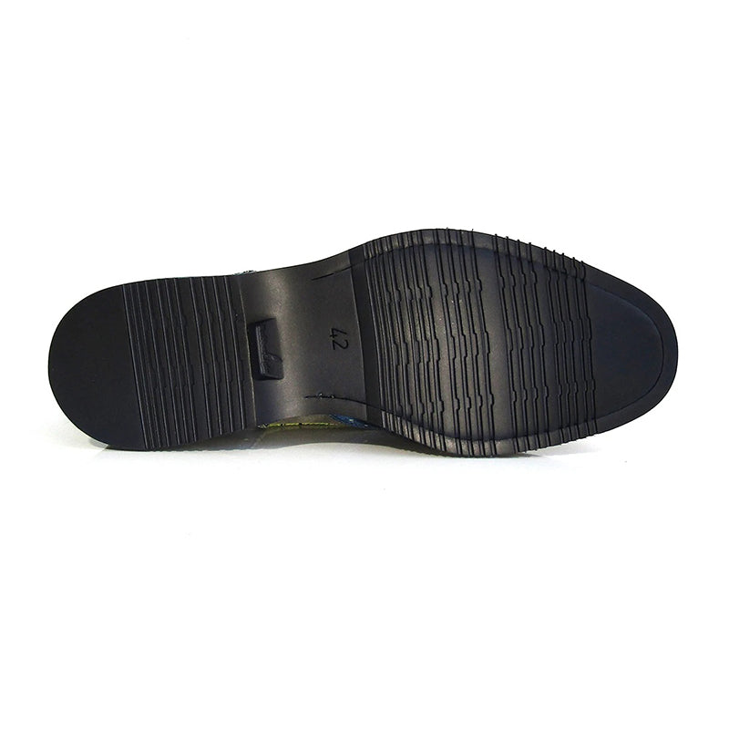Jose Real Forte Pavone Velour Cemento Shoes Blue / Grey
