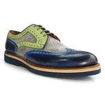 Jose Real Forte Pavone Velour Cemento Shoes Blue / Grey