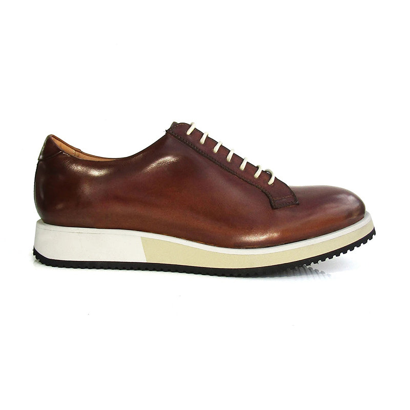 Jose Real Geel Lace Up Cuoio Shoes Brown