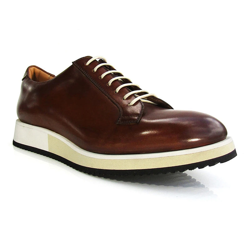 Jose Real Geel Lace Up Cuoio Shoes Brown
