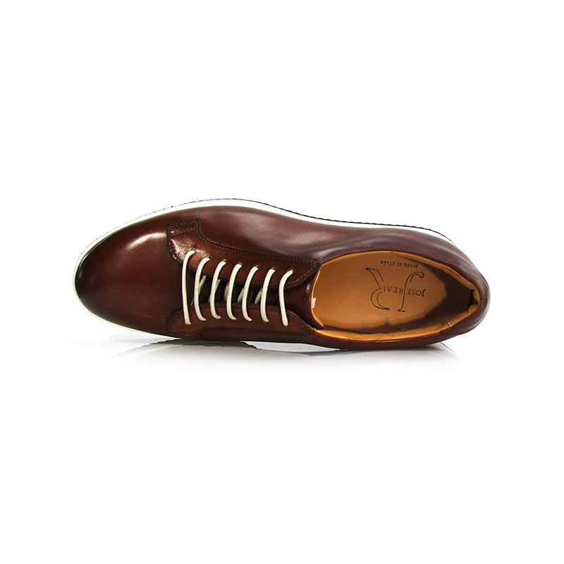 Jose Real Geel Lace Up Pompei Shoes Burgundy