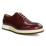 Jose Real Geel Lace Up Pompei Shoes Burgundy