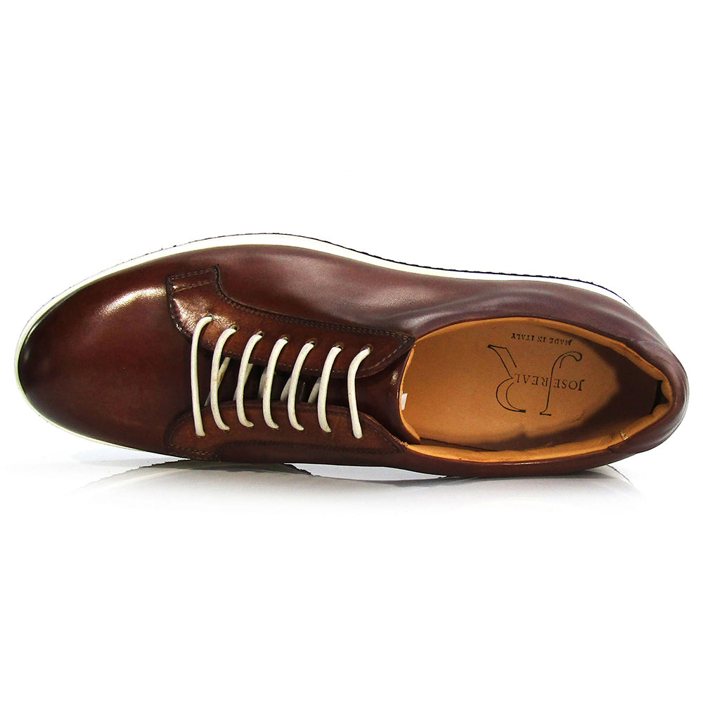 Jose Real Geel Lace Up Sport Shoes Cuoio