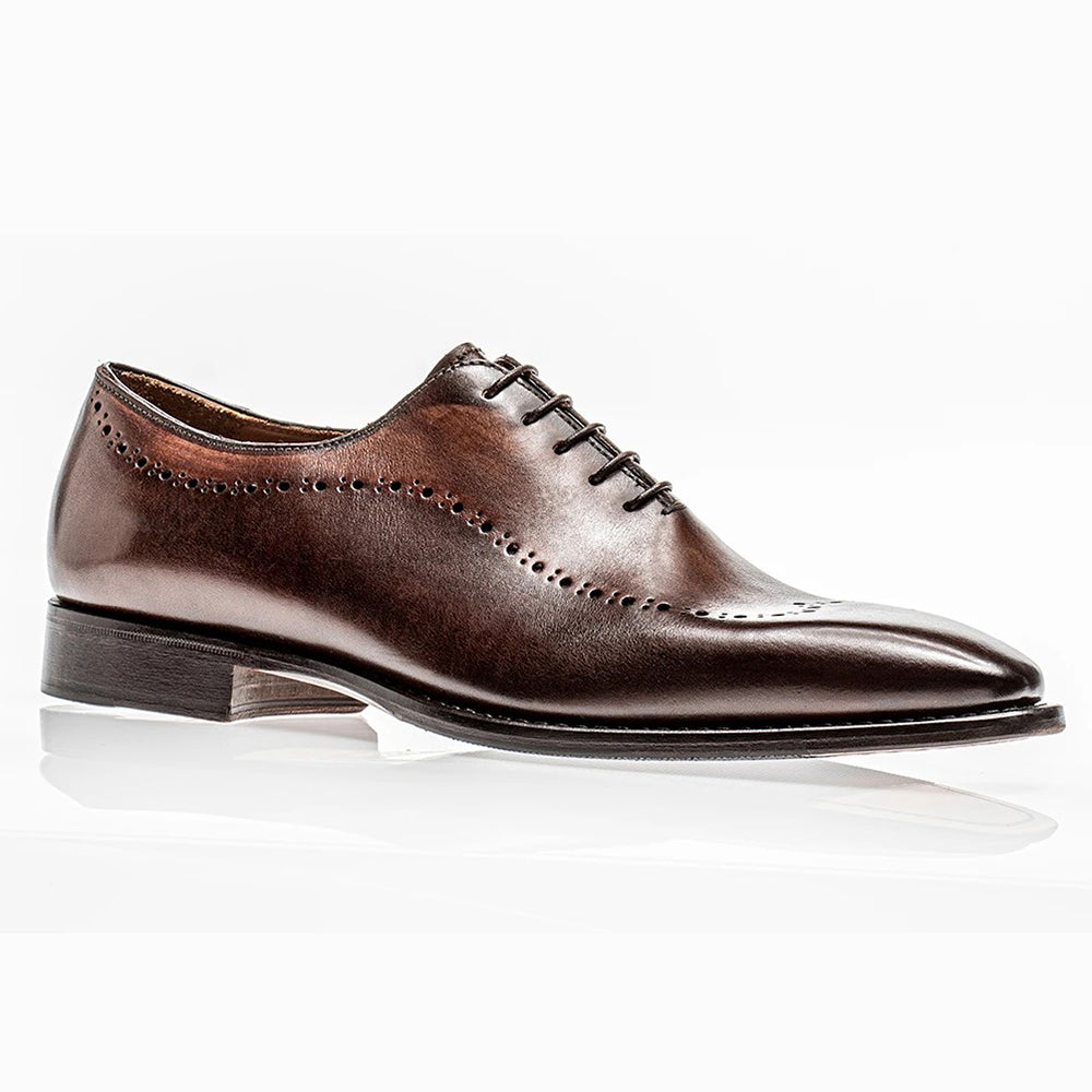 Jose Real Mastrich Calfskin Oxford Slavato Marrone
